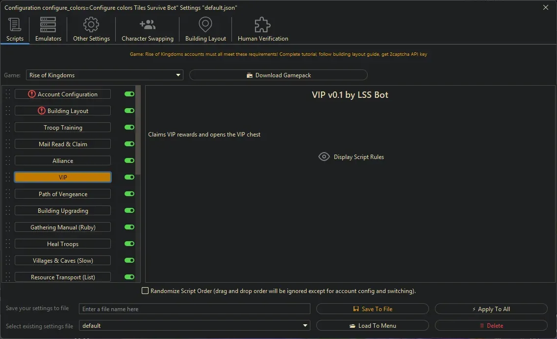 Rise of Kingdoms Bot - VIP